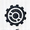 Icon representing a personalized approach with a unique fingerprint or custom gear.