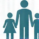 Icon representing a community or network of healthy individuals.