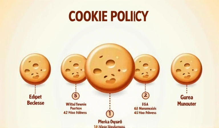 Diagram showing different types of cookies and their functions on a website