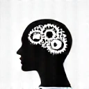 Icon of a brain with gears