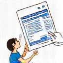 Icon representing service selection