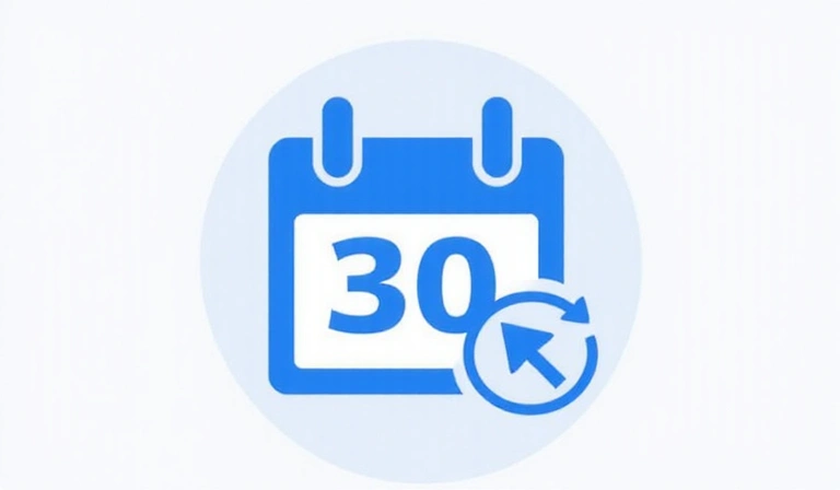 A calendar icon with an arrow pointing to an updated date, symbolizing policy changes