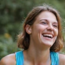 Client Anya R. enjoying outdoor activities